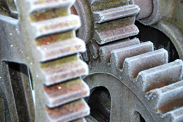 Image showing Hoar-Frosted Gears