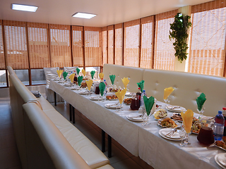 Image showing Served wedding table.