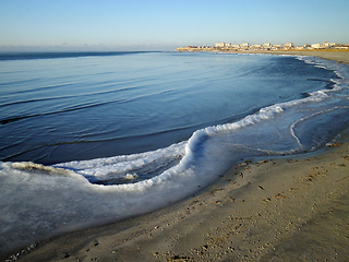 Image showing Ice on the seashore.