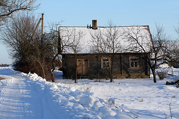 Image showing Winter in the Village