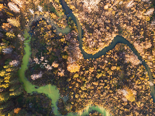 Image showing autumn landscape with river.