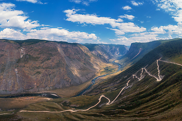 Image showing Altai mountain road pass