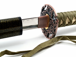 Image showing Japanese katana close-up