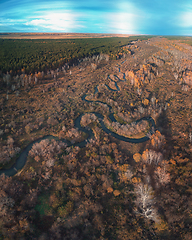 Image showing autumn landscape with river.