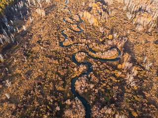 Image showing autumn landscape with river.