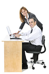 Image showing Business team on white background