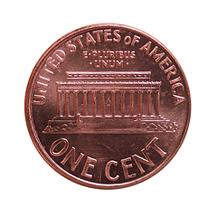 Image showing Dollar (USD) coin, currency of United States (USA) isolated over