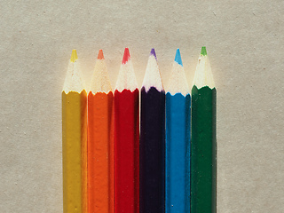 Image showing Many colour pencil