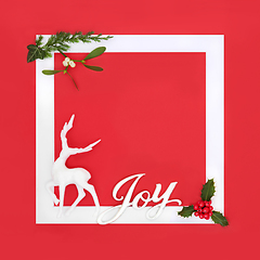 Image showing Merry Christmas Joy Background Frame 