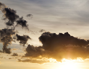 Image showing sky during sunset