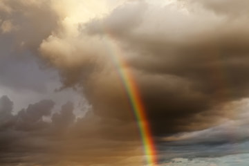 Image showing rainbow in the sky