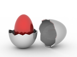 Image showing Egg in egg
