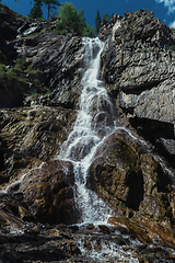 Image showing Waterfall Shirlak in Altai Mountains