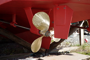 Image showing Boat propeller
