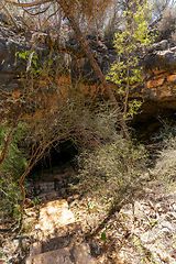 Image showing Mitoho Cave, limestone cave system, Tsimanampetsotsa national park. Madagascar wilderness landscape.