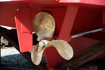 Image showing Boat propeller