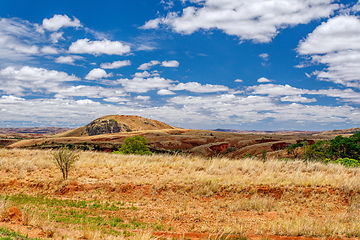 Image showing Devastated central Madagascar landscape - Mahajanga Province Madagascar