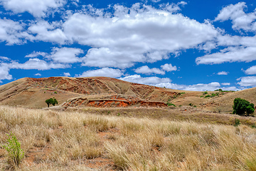 Image showing Devastated central Madagascar landscape - Mahajanga Province Madagascar