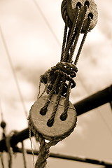 Image showing Ship rigging