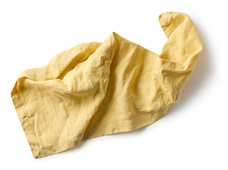 Image showing yellow cotton napkin