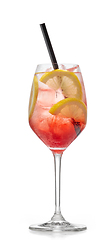 Image showing glass of fresh summer cocktail