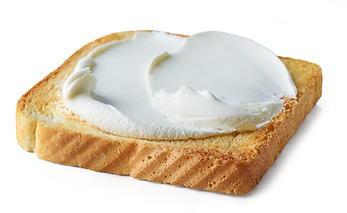 Image showing toast with cream cheese