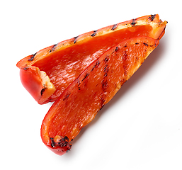 Image showing grilled red paprika slices