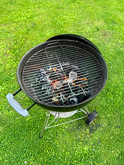 Image showing open charcoal grill