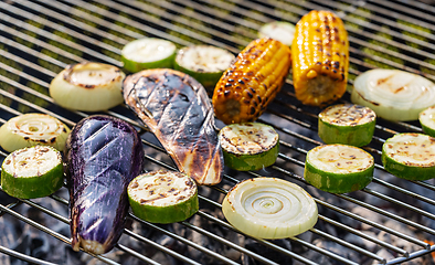 Image showing various grilled vegetables