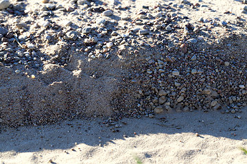 Image showing close-up of a rural sand road