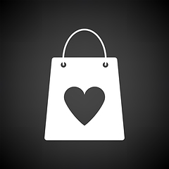 Image showing Shopping Bag With Heart Icon