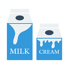 Image showing Milk And Cream Container Icon