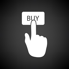 Image showing Finger Push The Buy Button Icon