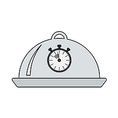 Image showing Cloche With Stopwatch Icon