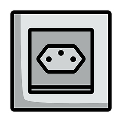 Image showing Swiss Electrical Socket Icon