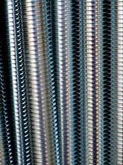 Image showing Close up of screw thread