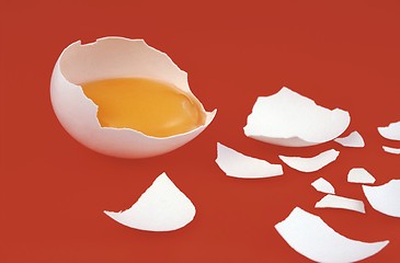 Image showing Broken egg