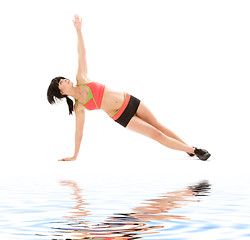 Image showing woman practicing ashtanga yoga posture