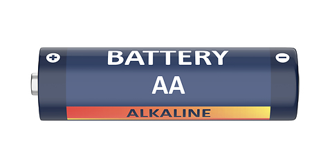 Image showing Alkaline AA size battery