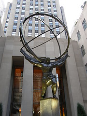 Image showing Atlas Statue