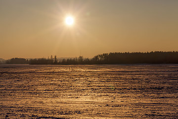 Image showing landscape in nature during sunset