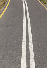 Image showing close-up of an asphalt road