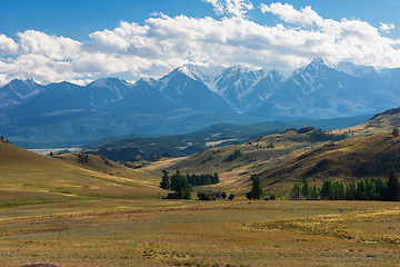 Image showing Kurai steppe and North-Chui ridge