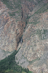 Image showing Waterfall in the Valley of the river of Chulyshman