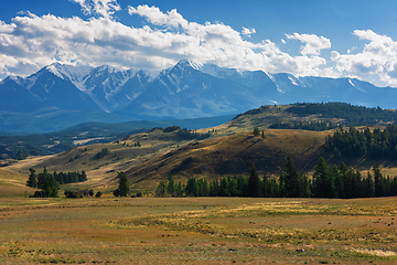 Image showing Kurai steppe and North-Chui ridge