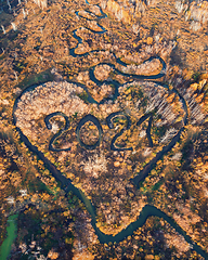 Image showing Heart shaped river with 2021 text