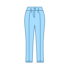 Image showing Business Woman Trousers Icon