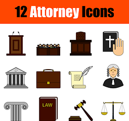 Image showing Attorney Icon Set