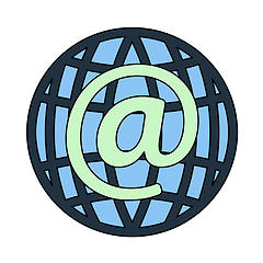 Image showing Global E-mail Icon