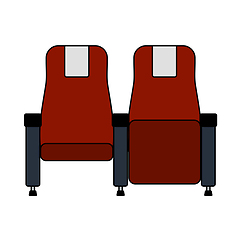 Image showing Cinema Seats Icon